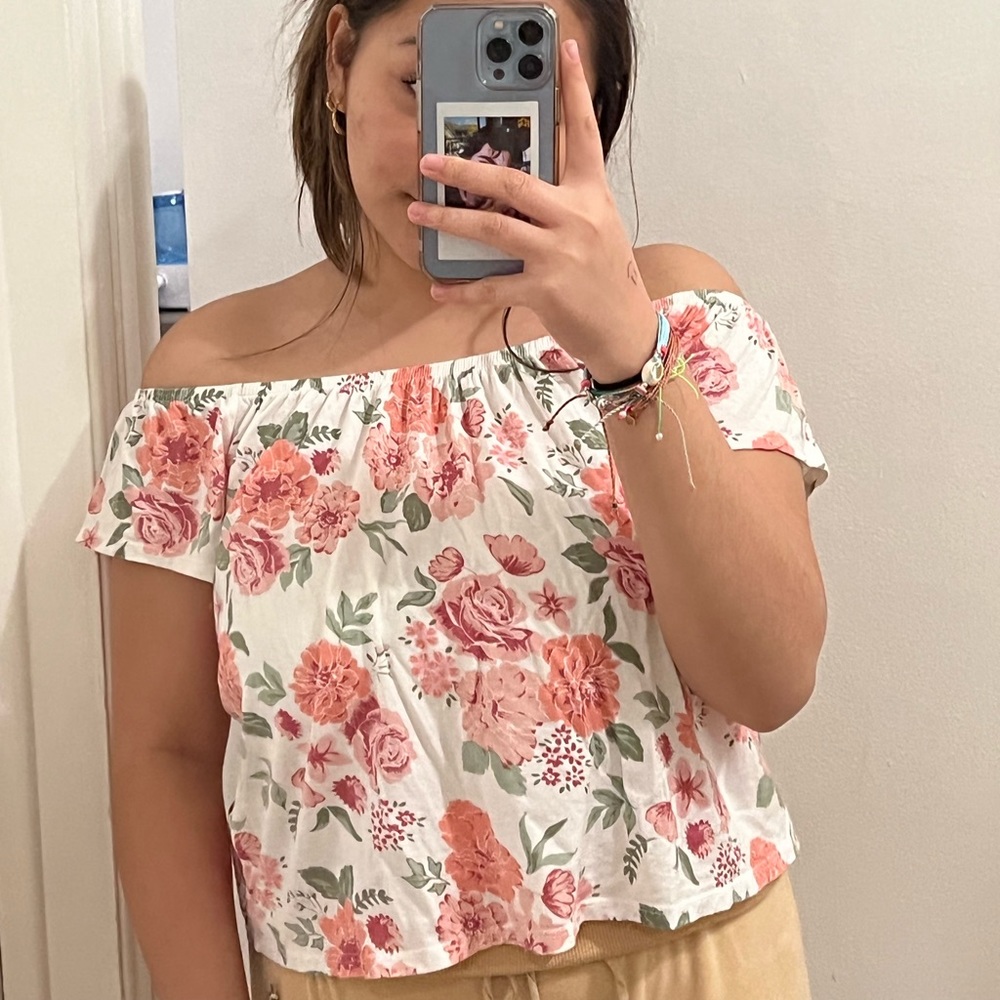 Floral Off The Shoulder Top